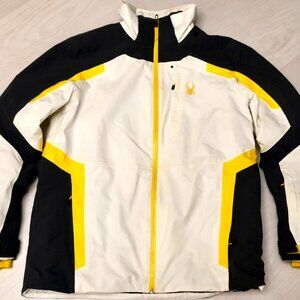 Spyder Men’s Gore-Tex Insulated Ski Jacket – Size L – Primaloft – White / Black